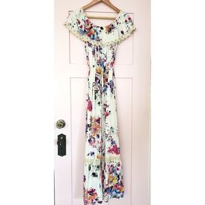 Alter'd State Off the Shoulder Maxi Floral Dress